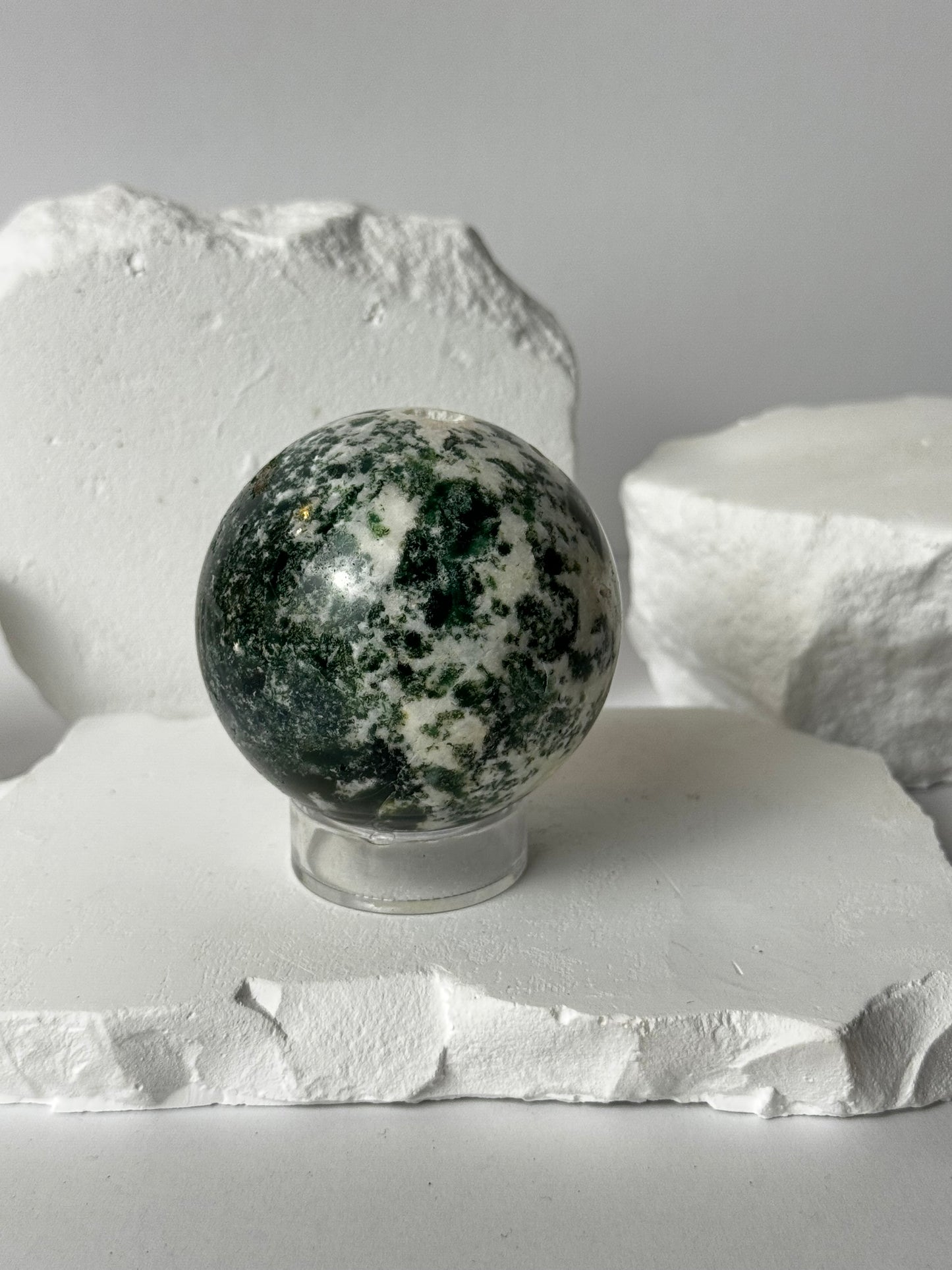 Moss agate – sphere