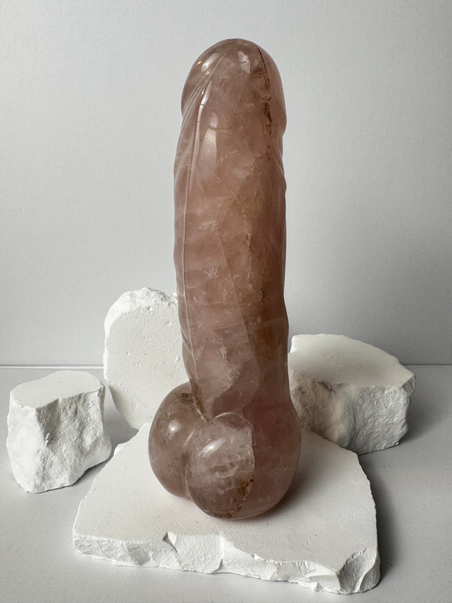 Rose Quartz – Don Phallus with Dendrites