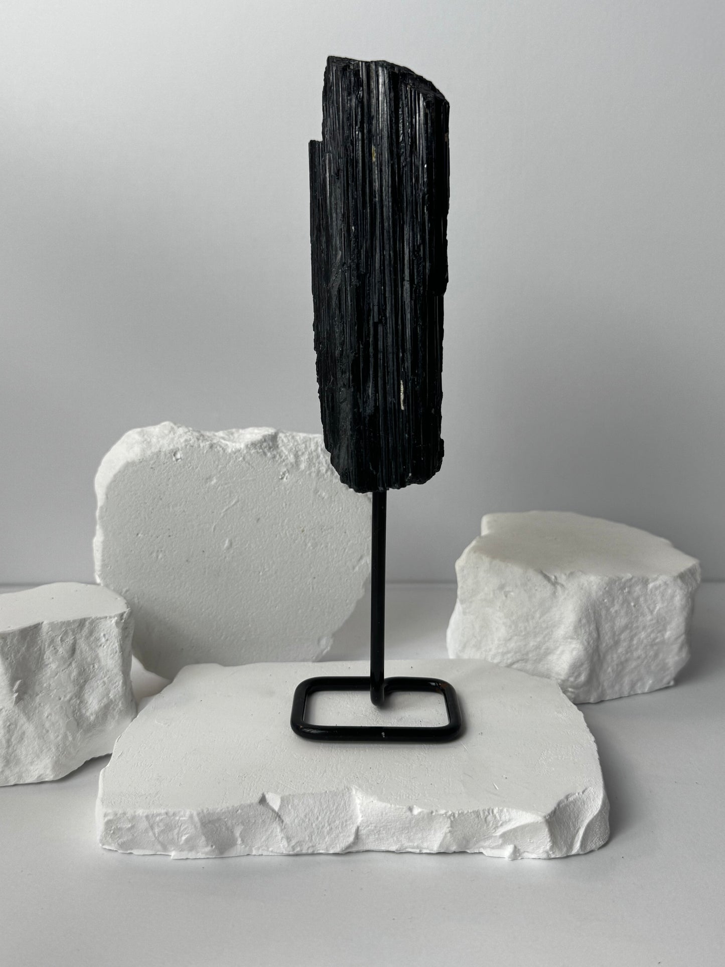 Schorl (Black Tourmaline) – on a pedestal