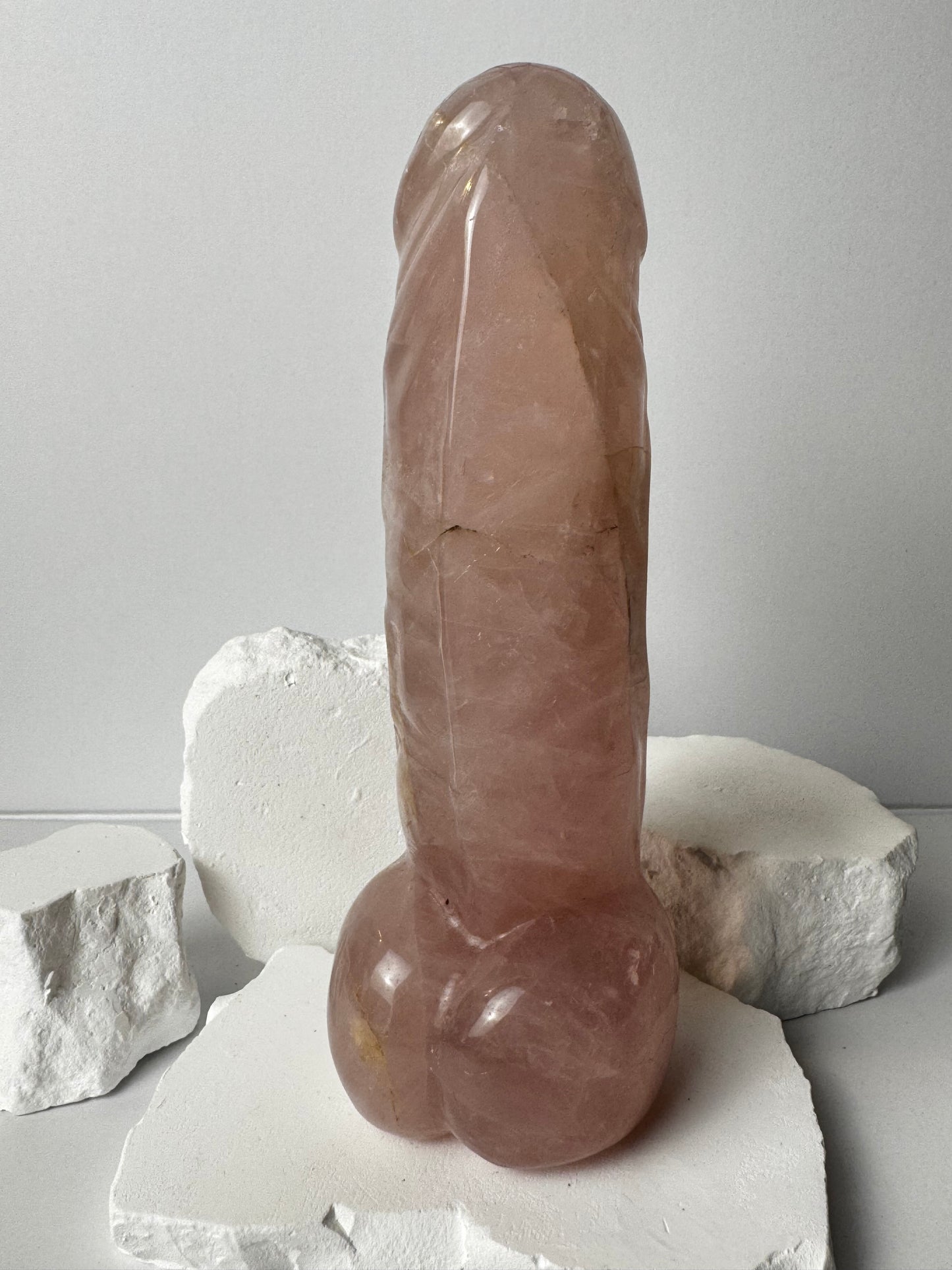 Rose Quartz – Don Phallus with Dendrites