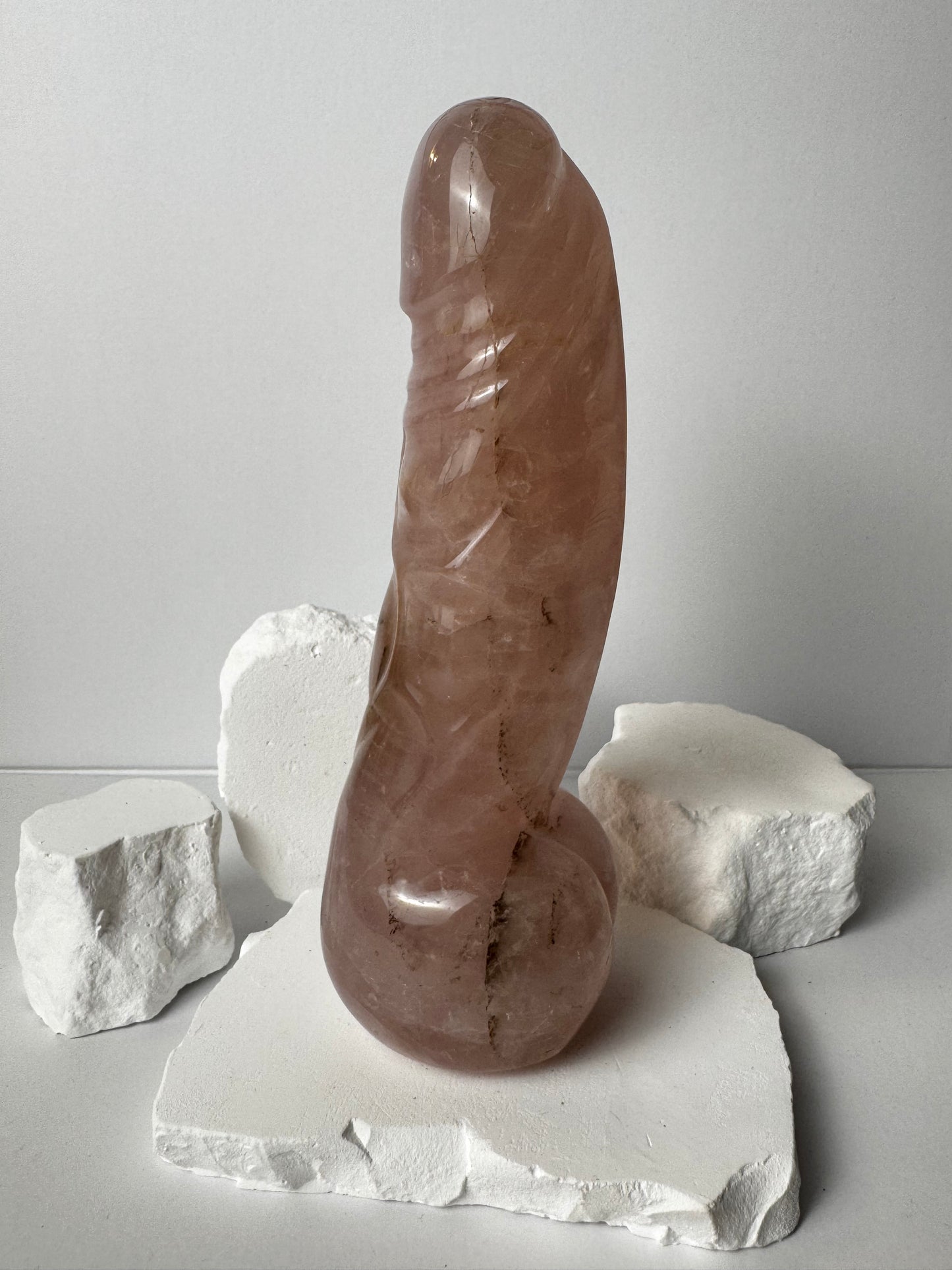 Rose Quartz – Don Phallus with Dendrites