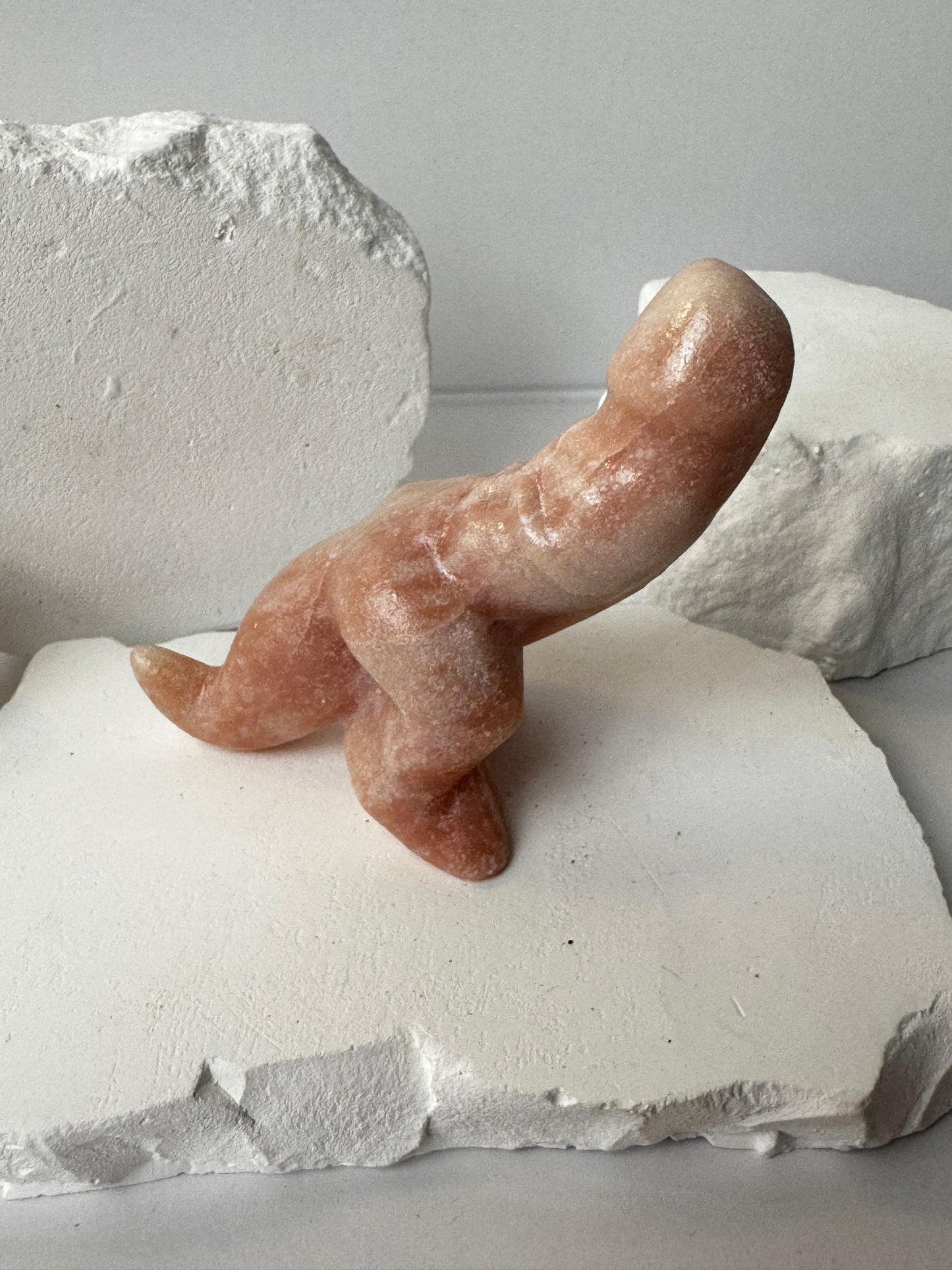 Dino Phallus – Rose Quartz, Obsidian or Pink Andean Opal
