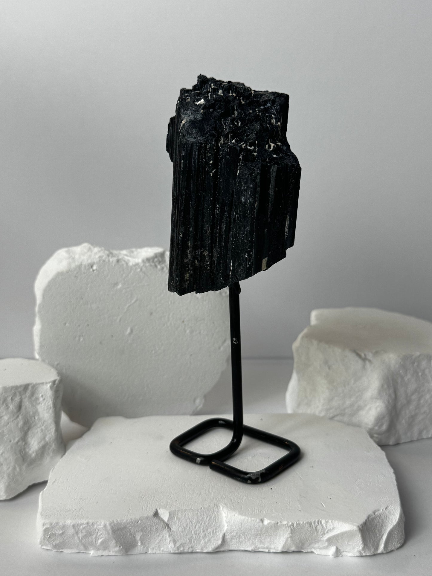 Schorl (Black Tourmaline) – on a pedestal