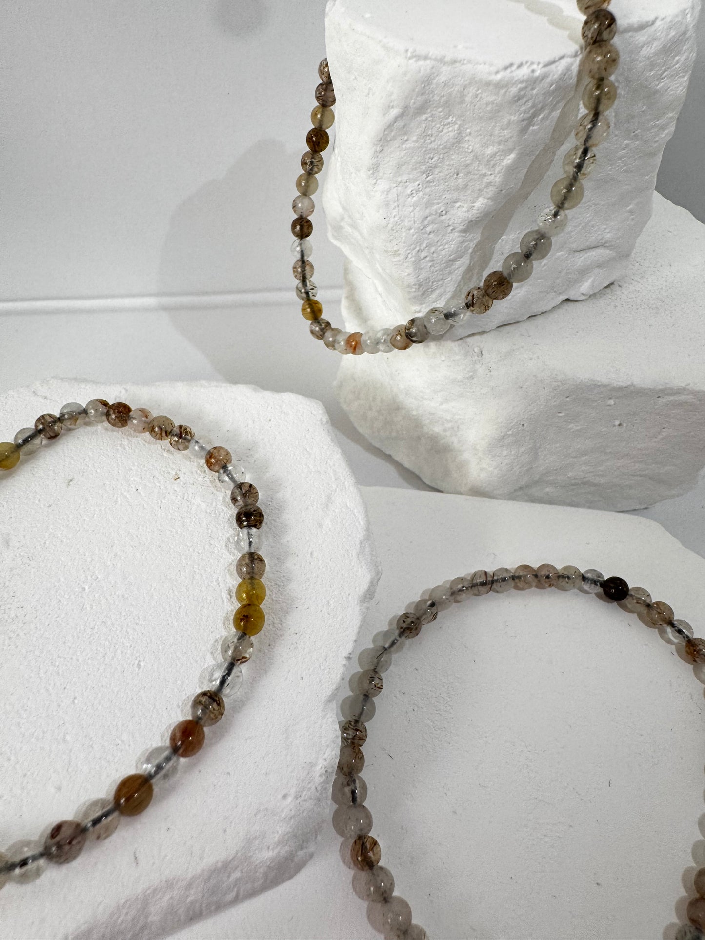 Copper Rutilated Quartz Bracelet – “When you need energy flow, manifestation, and inner vitality”