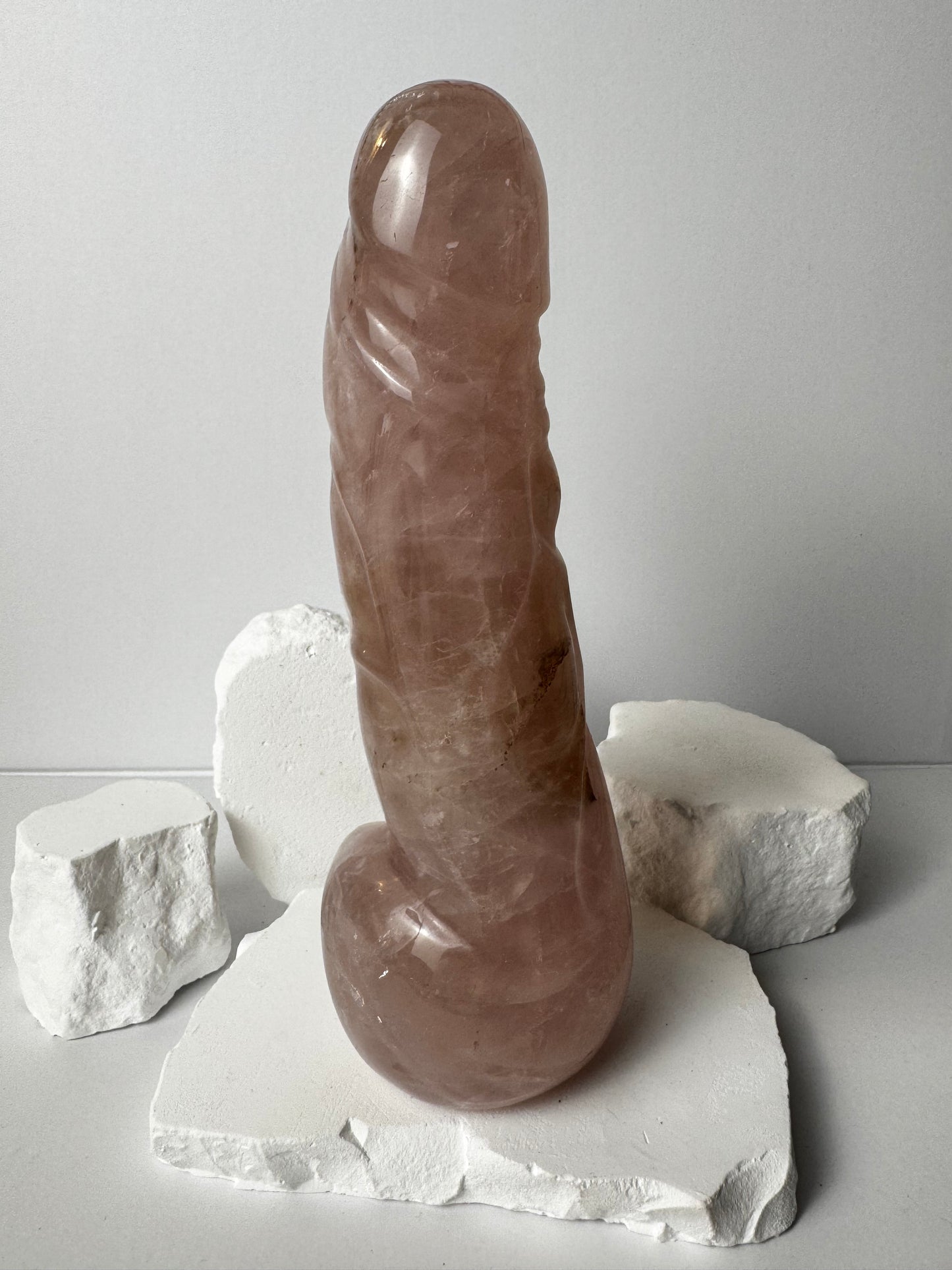 Rose Quartz – Don Phallus with Dendrites