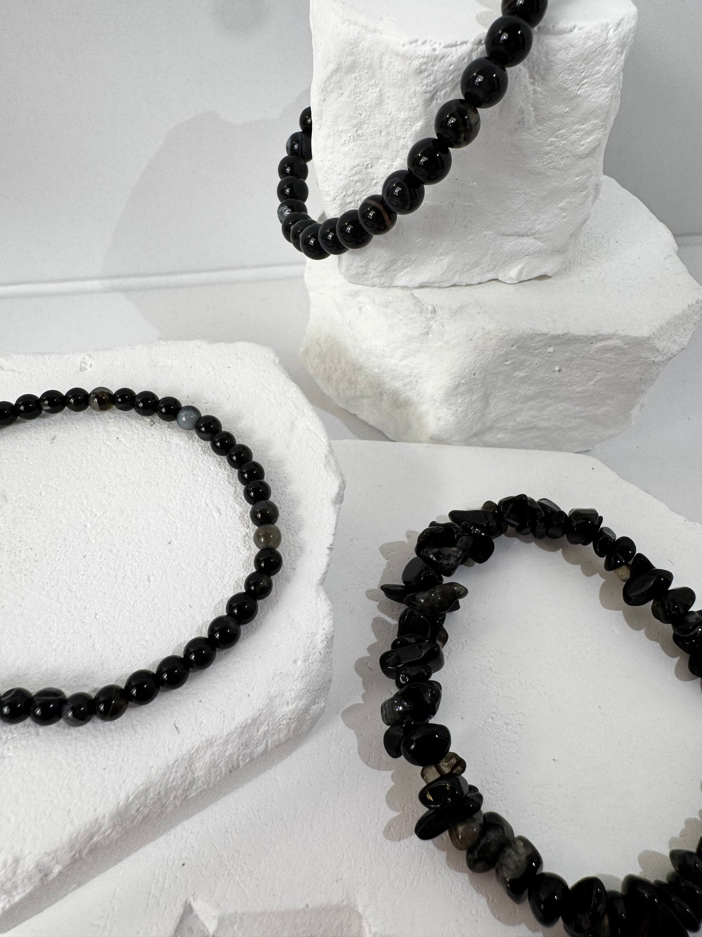 Black Agate Bracelet – “When you need protection, grounding, and inner stability”