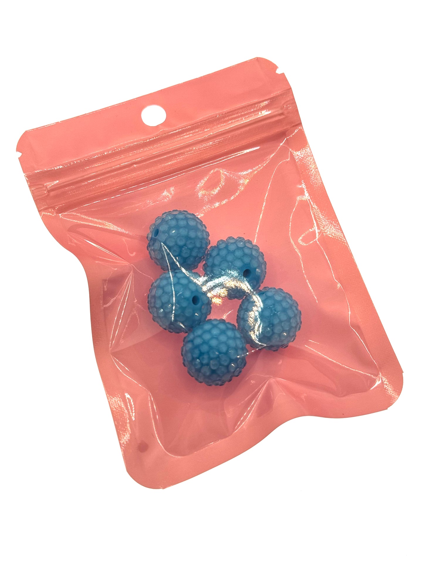 Hellblaue 20 mm Rhinestone Beads – 5 Stück