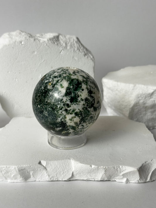 Moss agate – sphere
