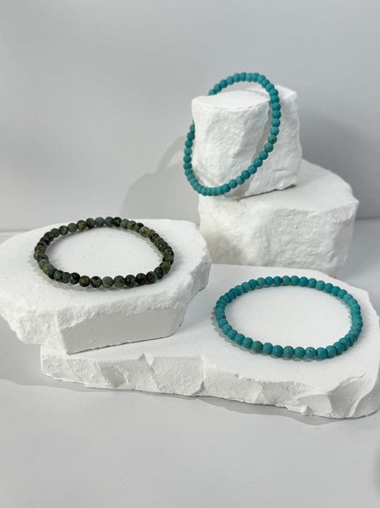 Turquoise Bracelet (Dyed Howlite) – “When you want to speak your truth and remain calm inside”