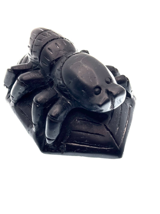 🕷️ Obsidian Spinne – Carving