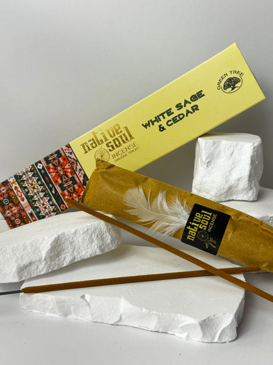 White Sage &amp; Cedar – Incense Sticks