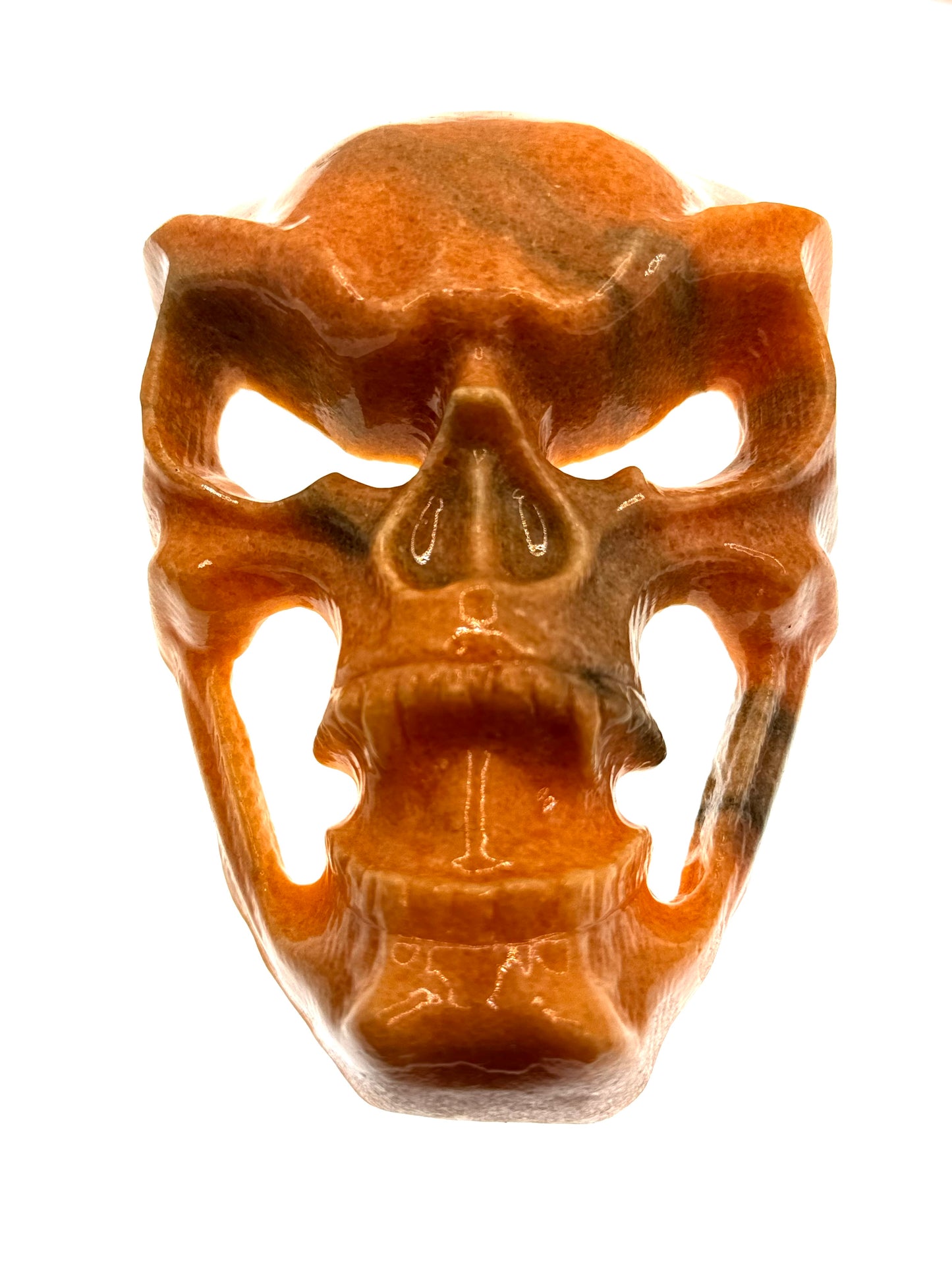 💀 Serpentin Skull Maske – Carving