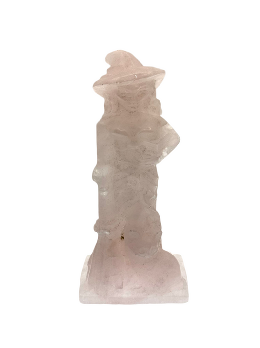🧙‍♀️ Rosenquarz Hexe – Carving