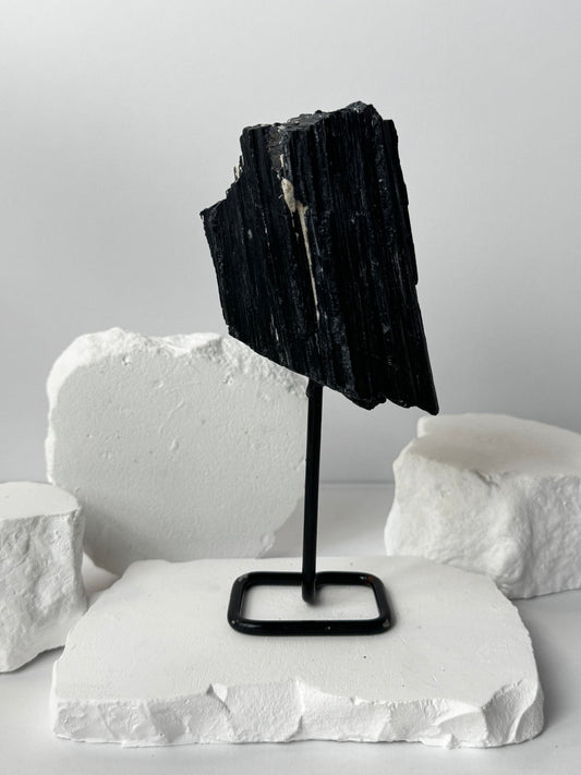 Schorl (Black Tourmaline) – on a pedestal