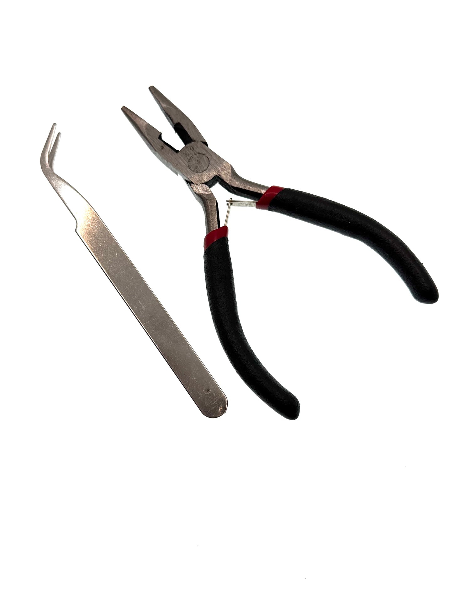 DIY Tool Set Schwarz – Spitzzange & Gebogene Präzisionspinzette