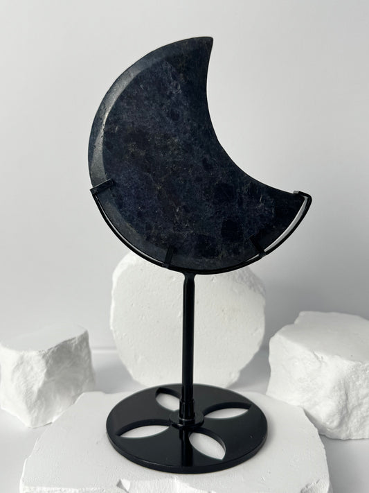Iolite (Cordierite) Moon – with stand