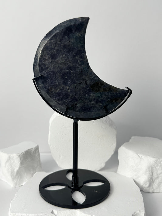Iolite (Cordierite) Moon – with stand
